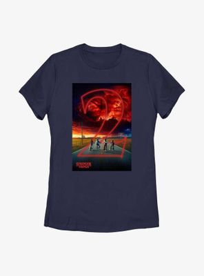 Stranger Things Mindflayer Sky Womens T-Shirt