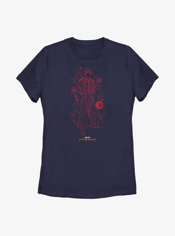 Marvel Eternals Druig Hero Line Art Womens T-Shirt