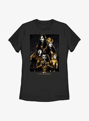 Marvel Eternals Heroes Stacked Womens T-Shirt