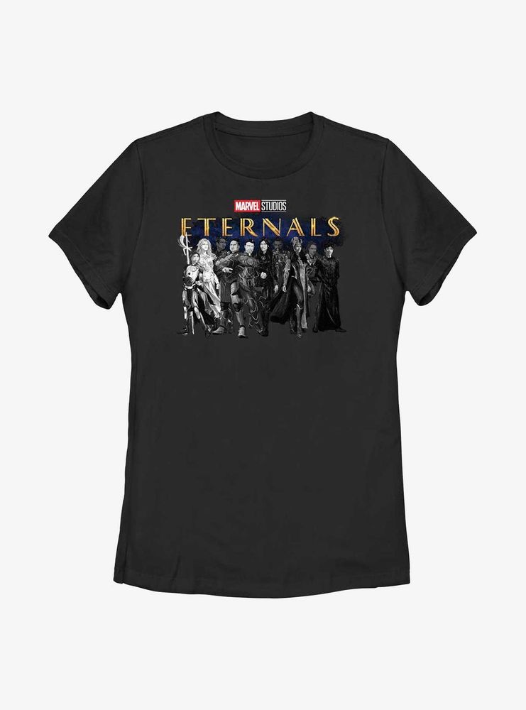 Marvel Eternals Heroes Lineup Womens T-Shirt