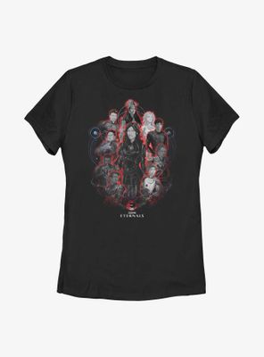 Marvel Eternals Painted Group Womens T-Shirt