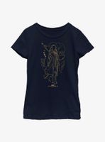 Marvel Eternals Ajak Hero Line Art Youth Girls T-Shirt