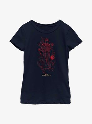 Marvel Eternals Druig Hero Line Art Youth Girls T-Shirt