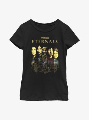Marvel Eternals Sliced Panels Youth Girls T-Shirt