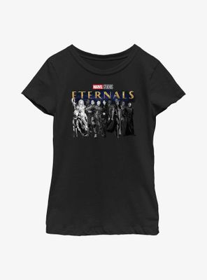 Marvel Eternals Heroes Lineup Youth Girls T-Shirt