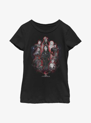 Marvel Eternals Painted Group Youth Girls T-Shirt