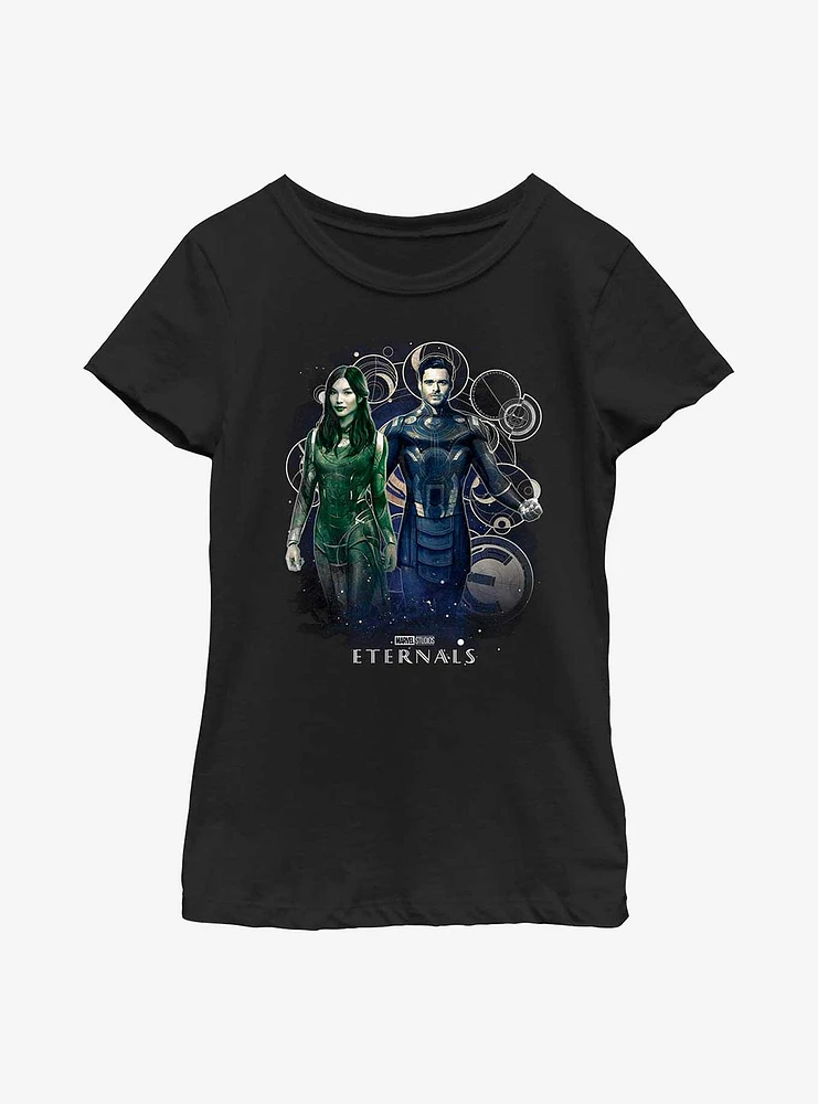 Marvel Eternals Sersi & Ikaris Star Walkers Youth Girls T-Shirt
