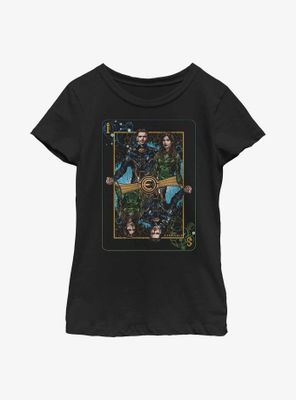 Marvel Eternals Sersi & Ikaris Playing Card Youth Girls T-Shirt