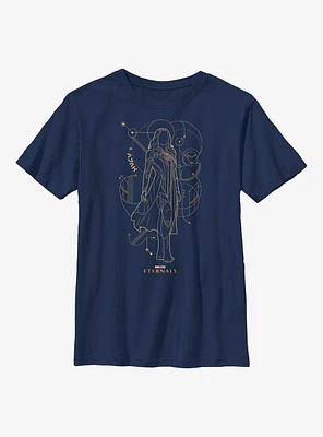 Marvel Eternals Ajak Hero Line Art Youth T-Shirt