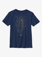 Marvel Eternals Ajak Hero Line Art Youth T-Shirt