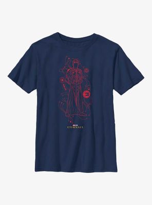 Marvel Eternals Druig Hero Line Art Youth T-Shirt