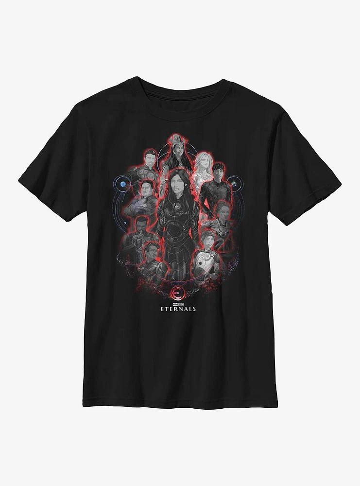 Marvel Eternals Painted Group Youth T-Shirt