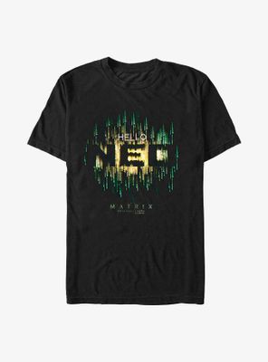 The Matrix Hello Neo T-Shirt