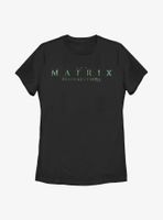 The Matrix Resurrections Logo Womens T-Shirt