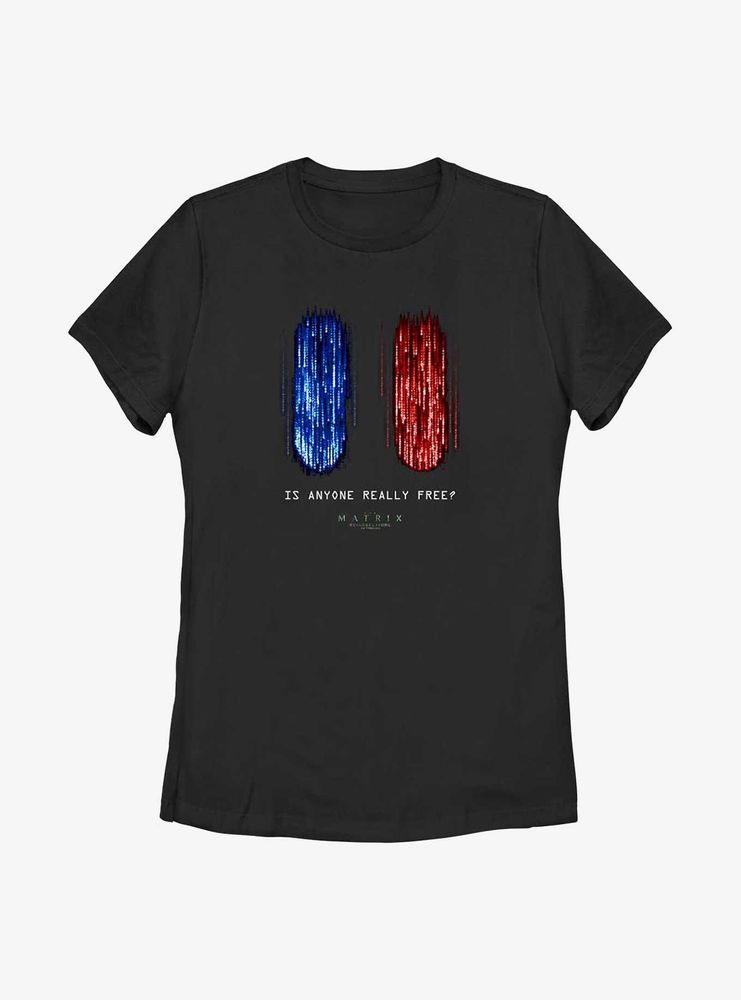 The Matrix Red Or Blue Pill Womens T-Shirt