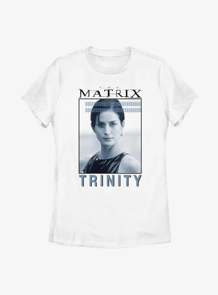 The Matrix Trinity Hero Shot Womens T-Shirt