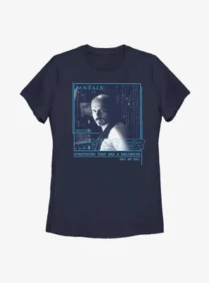The Matrix Cypher Hero Shot Womens T-Shirt