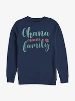 Disney Lilo & Stitch Ohana Script Crew Sweatshirt