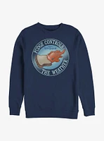 Disney Lilo & Stitch Pudge Controls The Weather Crew Sweatshirt