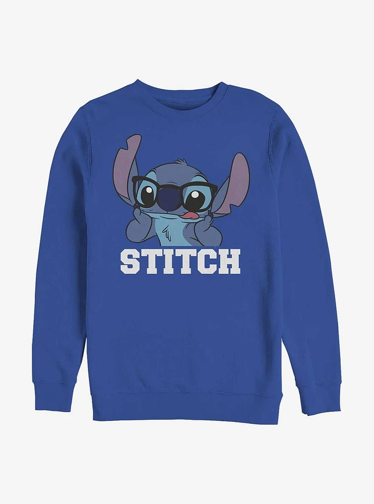 Disney Lilo & Stitch Tongue Out Crew Sweatshirt