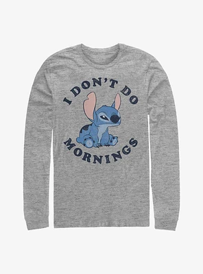 Disney Lilo & Stitch I Don't Do Mornings Long-Sleeve T-Shirt