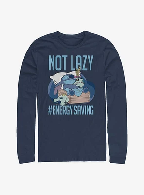 Disney Lilo & Stitch Not Lazy Energy Saving Long-Sleeve T-Shirt