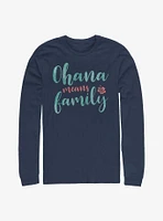 Disney Lilo & Stitch Ohana Script Long-Sleeve T-Shirt