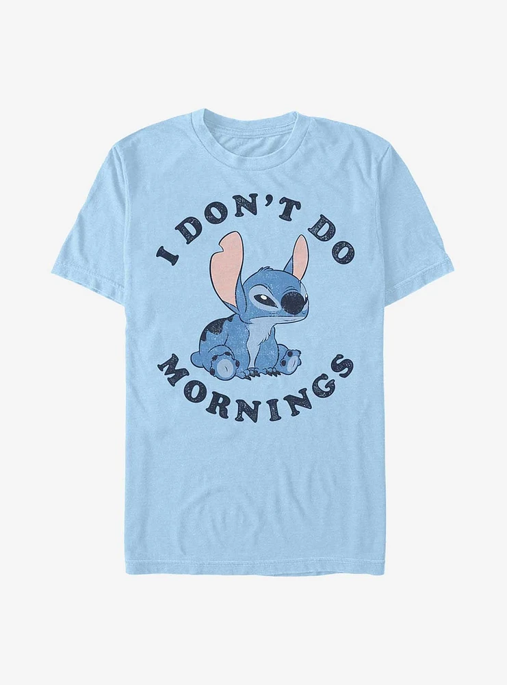 Disney Lilo & Stitch I Don't Do Mornings T-Shirt