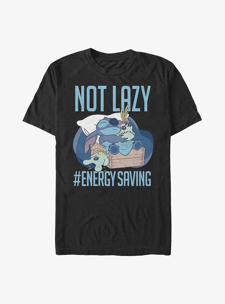 Disney Lilo & Stitch Not Lazy Energy Saving T-Shirt