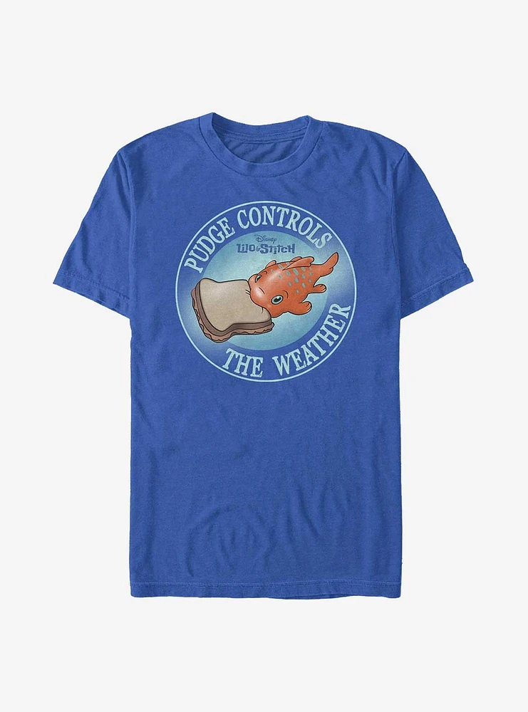 Disney Lilo & Stitch Pudge Controls The Weather T-Shirt