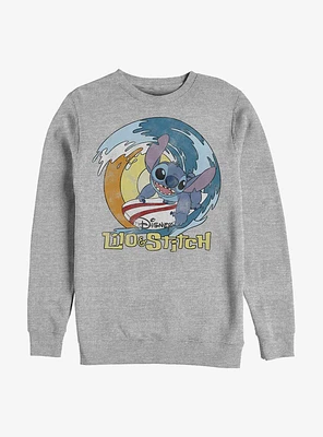 Disney Lilo & Stitch Catch A Wave Crew Sweatshirt