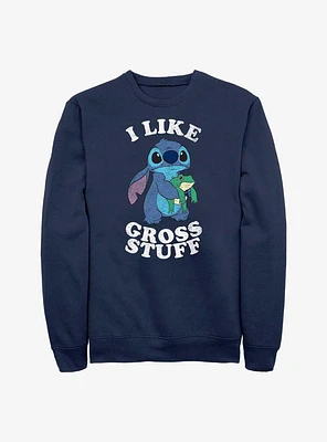 Disney Lilo & Stitch I Like Gross Stuff Crew Sweatshirt