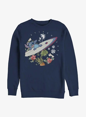 Disney Lilo & Stitch Surfer Dude Crew Sweatshirt