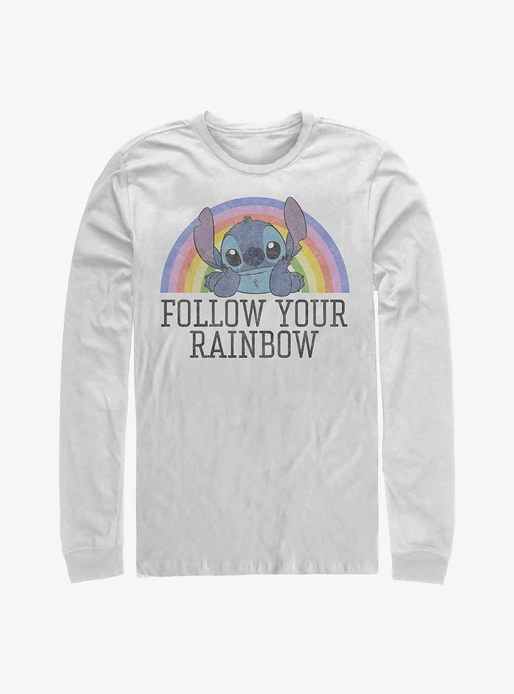 Disney Lilo & Stitch Follow Your Rainbow Long-Sleeve T-Shirt