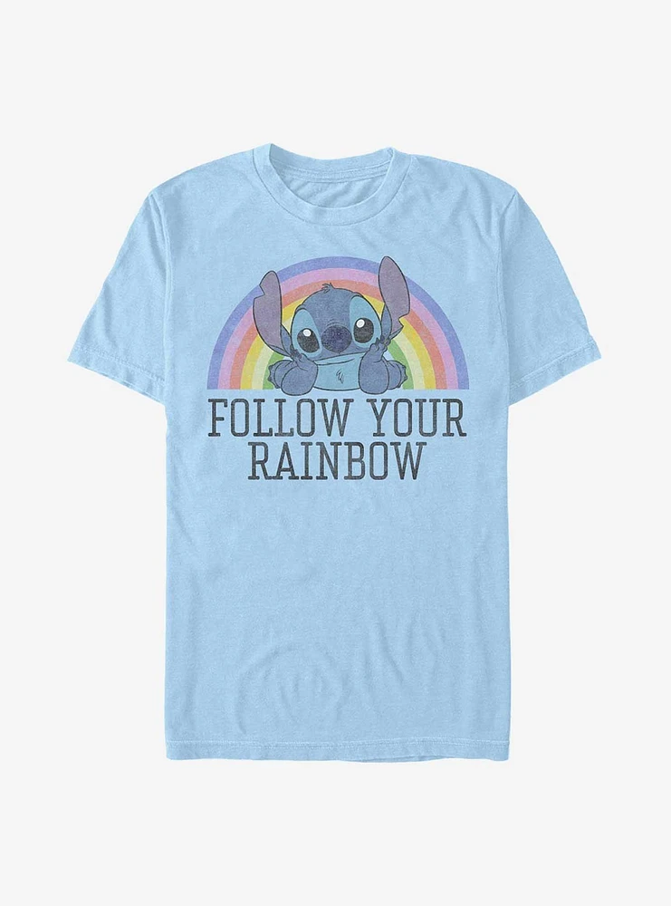Disney Lilo & Stitch Follow Your Rainbow T-Shirt