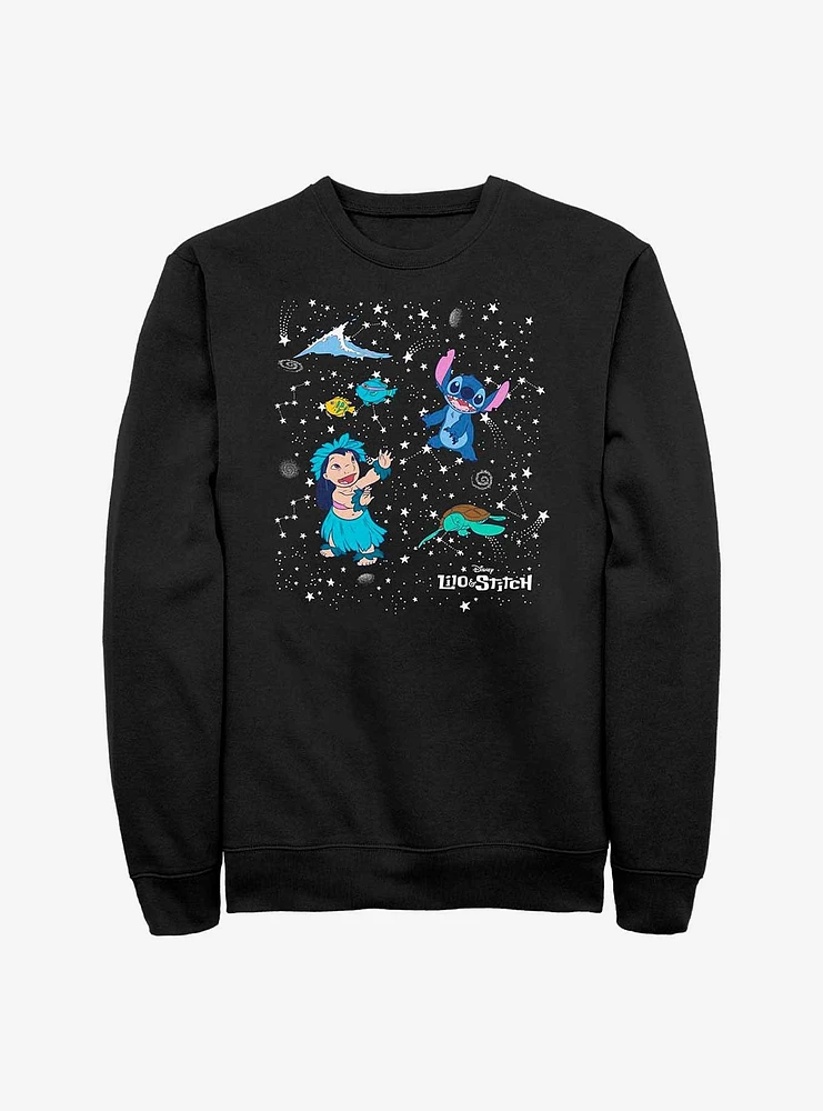 Disney Lilo & Stitch Constellation Crew Sweatshirt