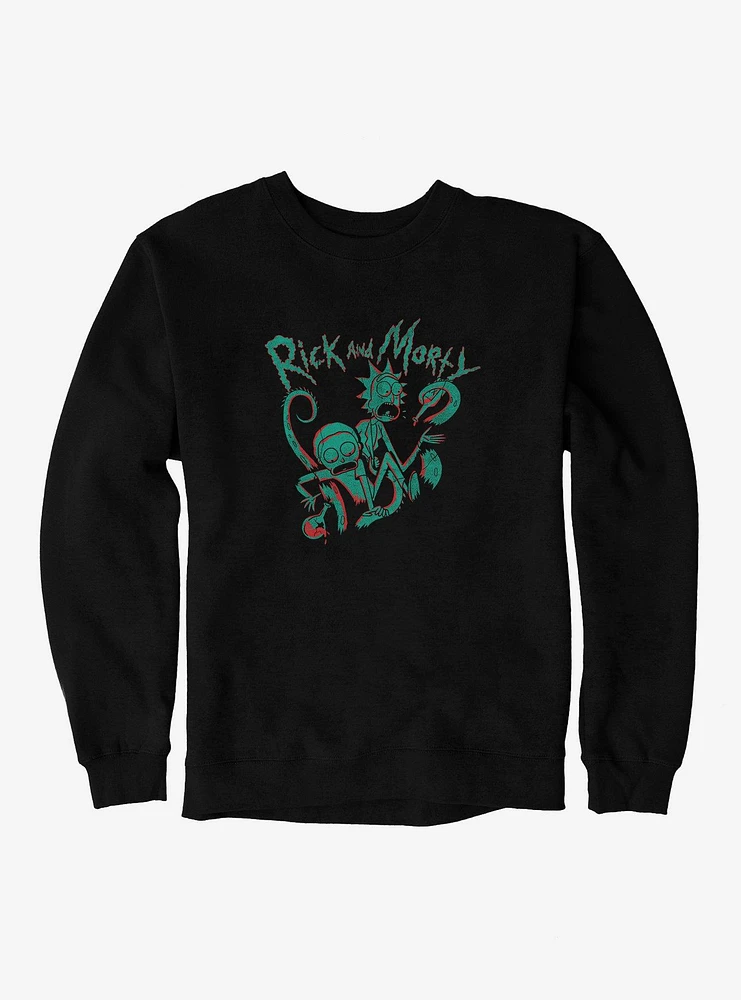 Rick And Morty Tentacle Attack Sweatshirt