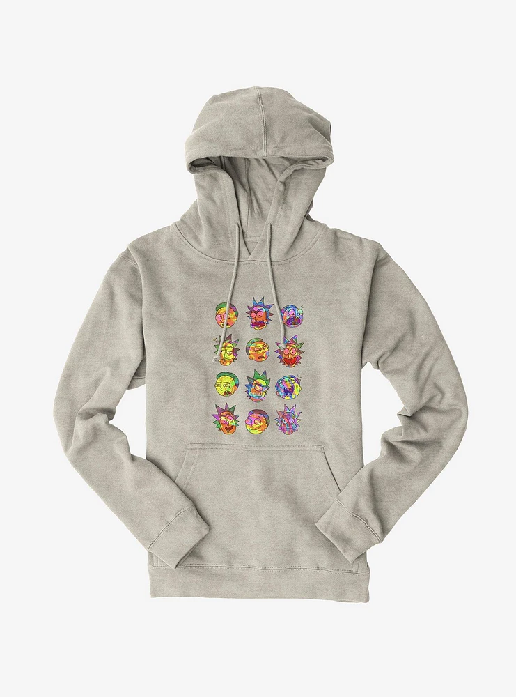 Rick And Morty The Many Faces Hoodie