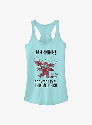 Disney Lilo & Stitch Warning Drawing Sitch Girls Tank