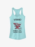 Disney Lilo & Stitch Warning Drawing Sitch Girls Tank