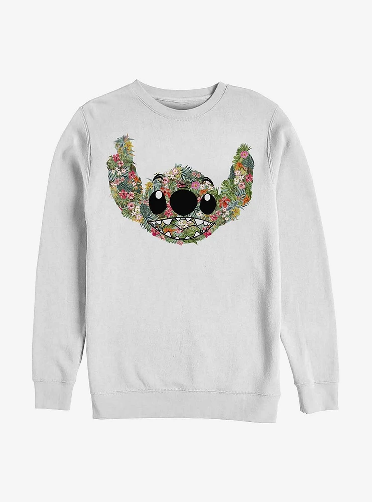 Disney Lilo & Stitch Floral Crew Sweatshirt