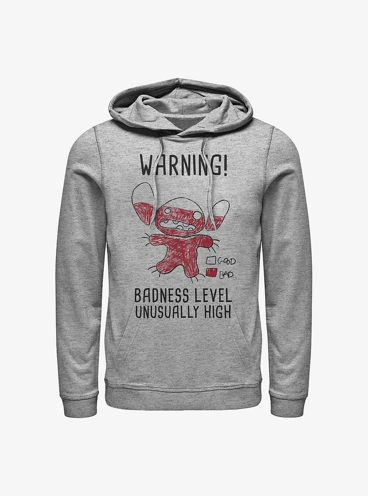 Disney Lilo & Stitch Warning Drawing Sitch Hoodie