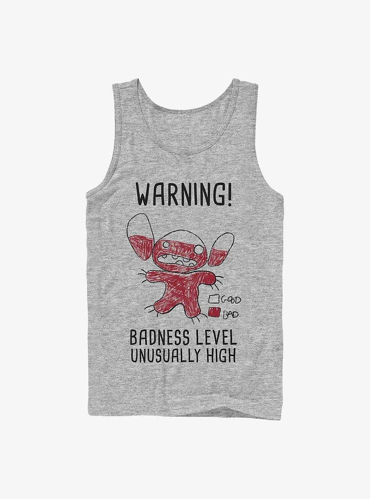 Disney Lilo & Stitch Warning Drawing Sitch Tank