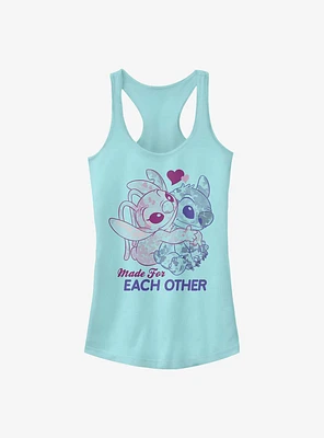 Disney Lilo & Stitch Made For Eachother Girls Tank