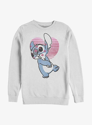 Disney Lilo & Stitch Kissy Faced Crew Sweatshirt