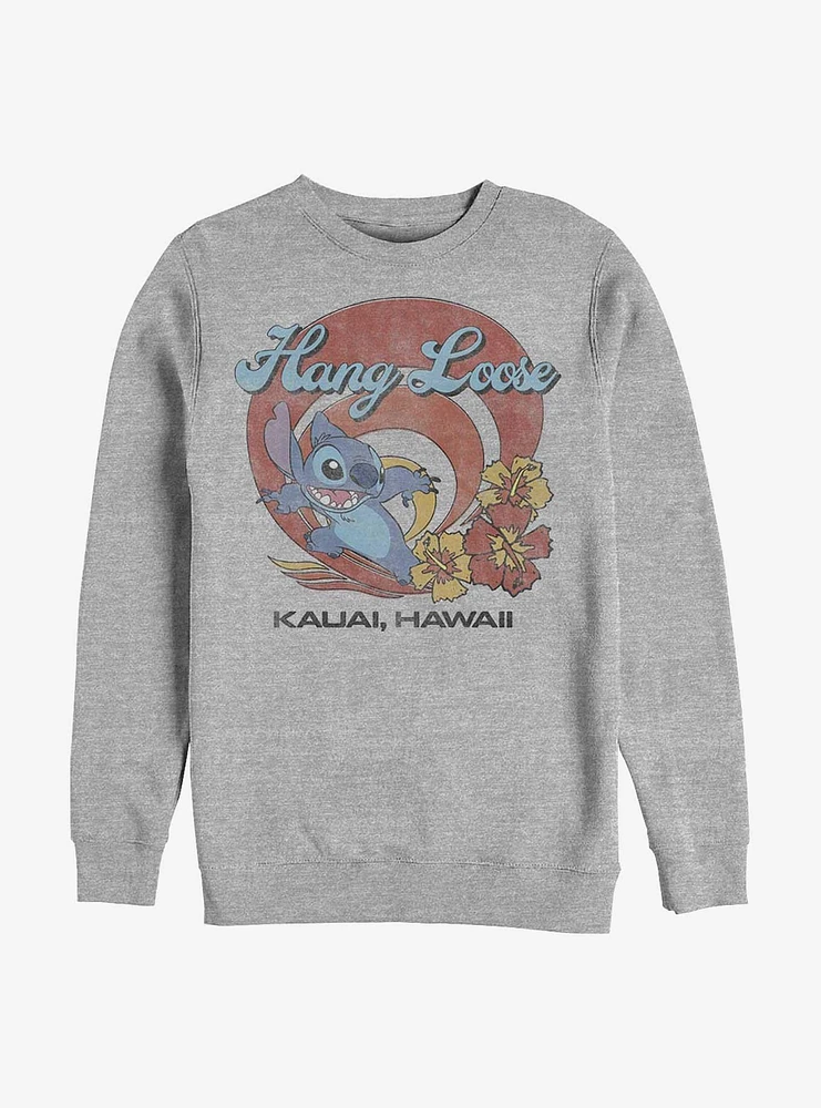 Disney Lilo & Stitch Hang Loose Crew Sweatshirt