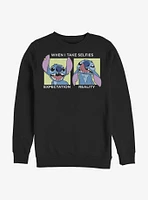 Disney Lilo & Stitch Selfie Crew Sweatshirt