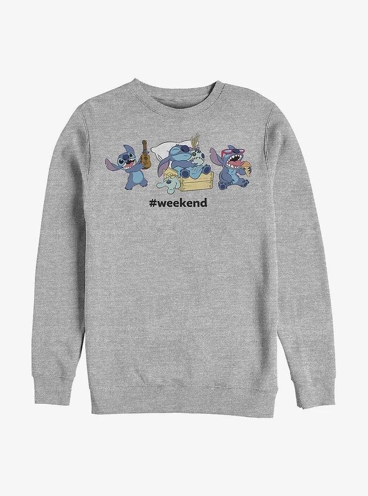 Disney Lilo & Stitch Weekend Crew Sweatshirt