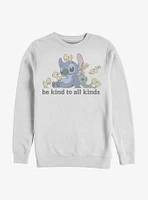 Disney Lilo & Stitch Be Kind To All Kinds Crew Sweatshirt