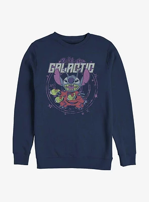 Disney Lilo & Stitch Dad's Are Galactic Crew Sweatshirt
